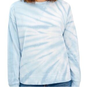 Blue Tie Dye Crewneck Soft Sweatshirt Sweater Splendid